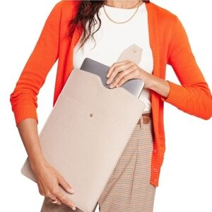 Lindsay Albanese Laptop Clutch TAN 11×15